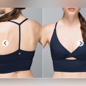 Lululemon Twist Long Line Navy Bra